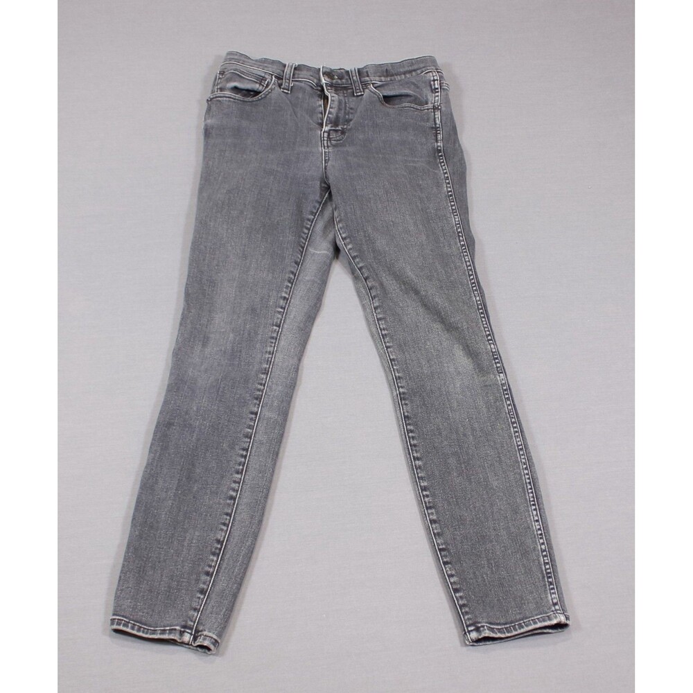 Madewell Jeans Womens 26 Black 10" High Rise Skinny Skinny Stretch 26" X 28"